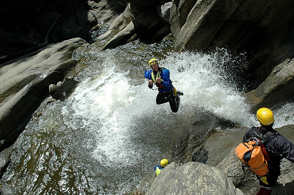 schiere canyoning activity waterfall