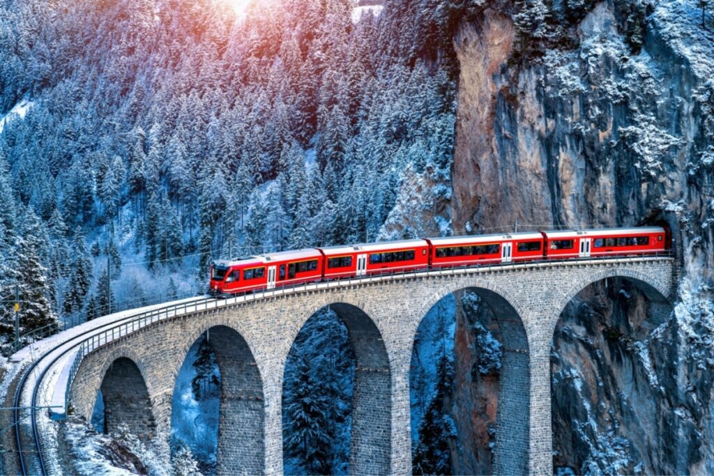 bernina express train ride switzerland best view